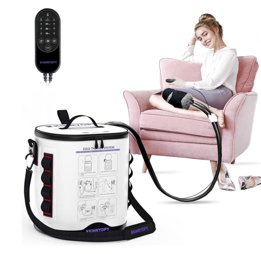 KINRYOPY Cold Therapy Machine with Programmable Timer, Portable Ice Machine Knee