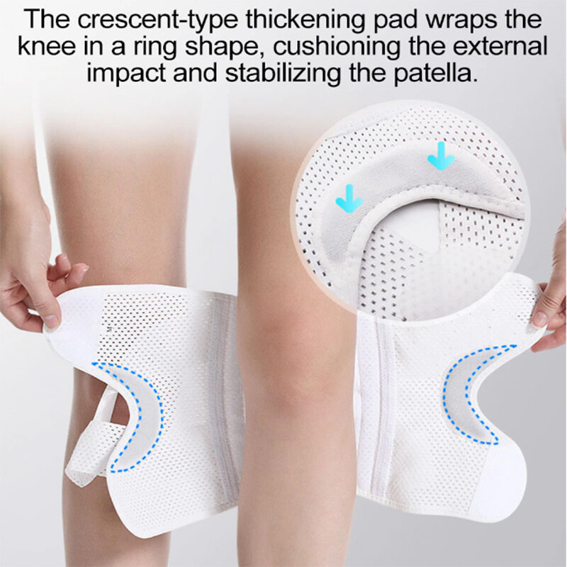 Knee Brace Compression Sleeve Patella Support Arthritis Joint Pain Relief Wrap