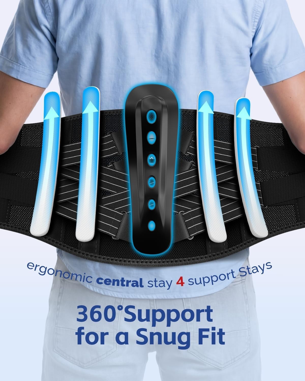 Versatile Lower Back Brace with Snug Fit – Perfect for Work or Active Lifestyle