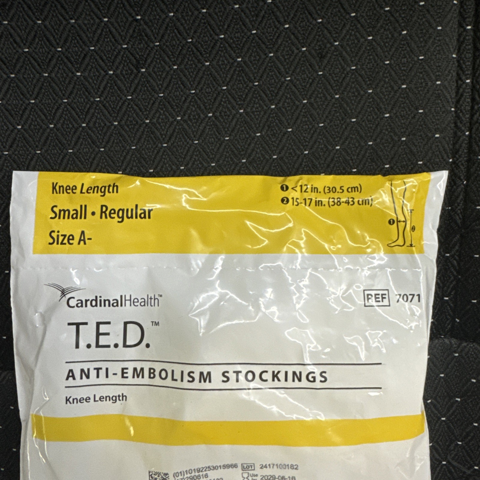 TED Stockings – Knee Length – Open Toe – Cardinal Health Small 7071