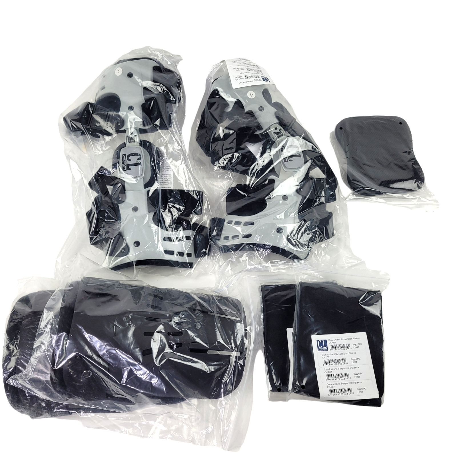 Comfortland Knee Braces LEFT & RIGHT Pair OA-200 w/ Extras