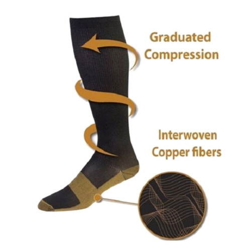 Best Graduated Compression Socks (3/6 Pairs) Black S-XXL 15-20mmHg Men’s Women’s
