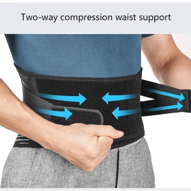 Adjustable Lower Back Brace Lumbar Support Waist Belt For Men Women Pain Relief