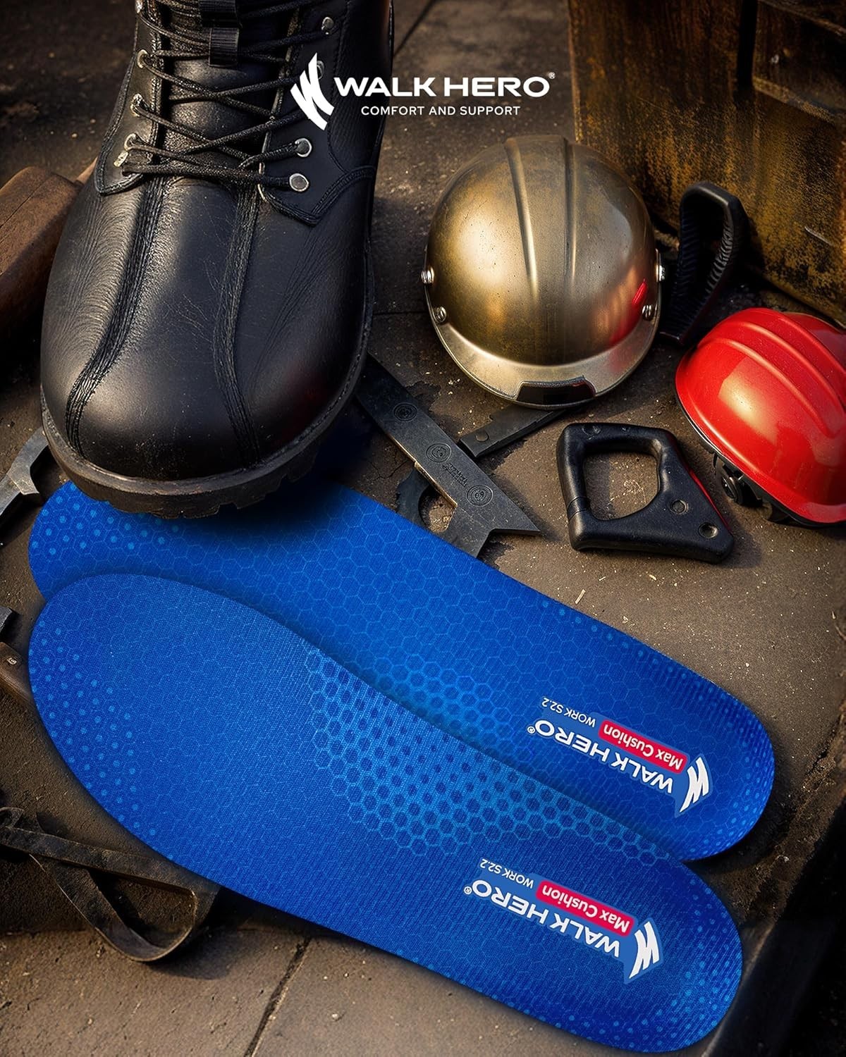 Arch Support Inserts for Men and Women – Plantar Fasciitis Insoles with Max C
