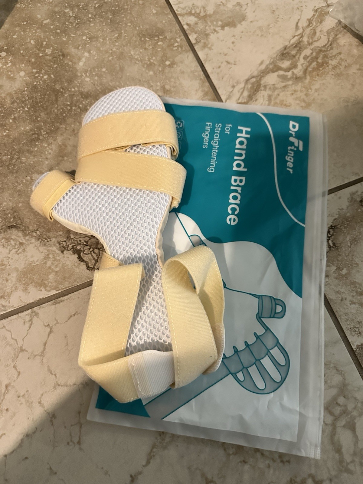 Stroke Hand Brace Splint for Straightening 5 Fingers Prevent Curling Spasms M