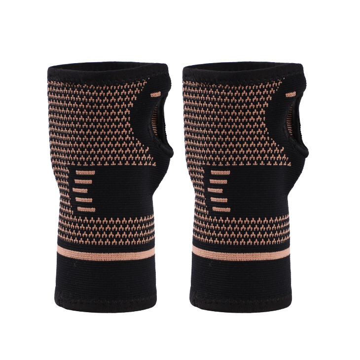 Copper Wrist Brace Support Sprain Carpal Tunnel Arthritis Compression Sleeve US