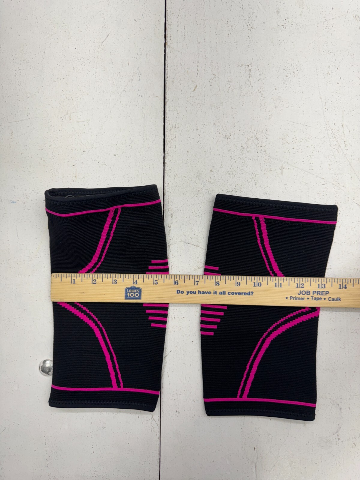Phys Flex Black Pink Compression Knee Sleeves Adults Size Small