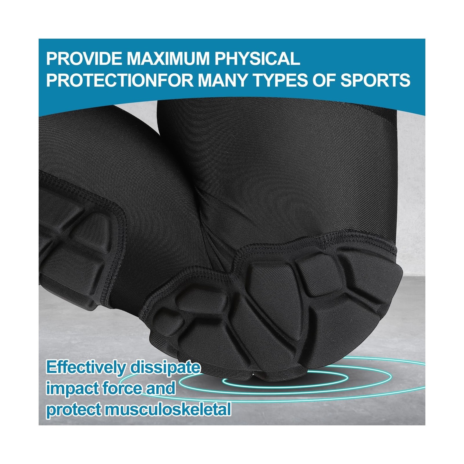 Knee Pad Protective Calf Shin Guards for Adult Youth Leg Compre… FAST USA SHIP