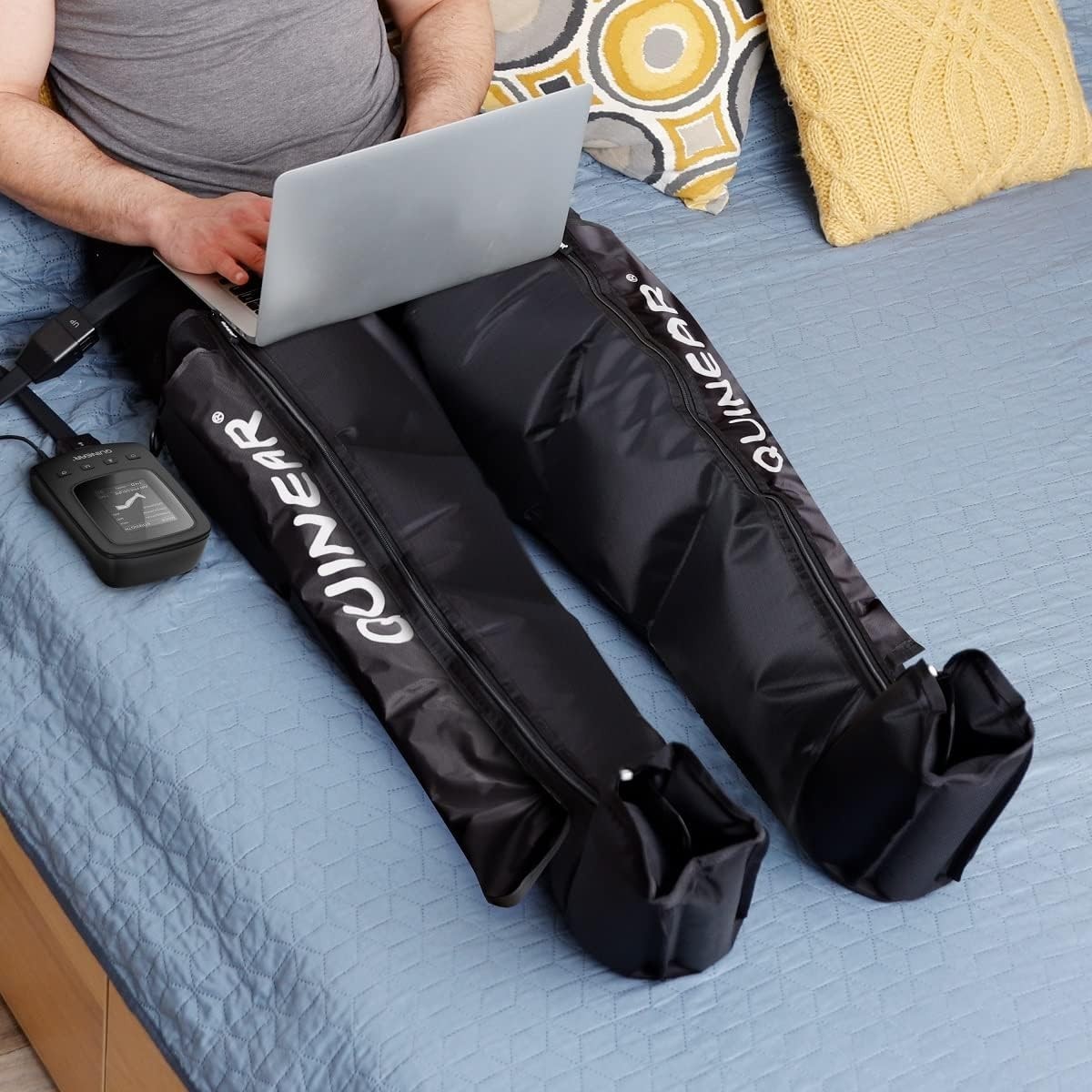 Open Box QUINEAR Air Compression Recovery System Sequential Leg Massager, Small