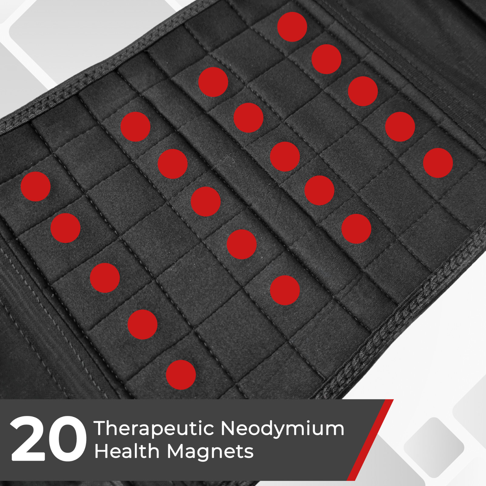 Neoprene Double Pull Magnetic Lumbar Support Lower Back Belt Brace – Pain Relief