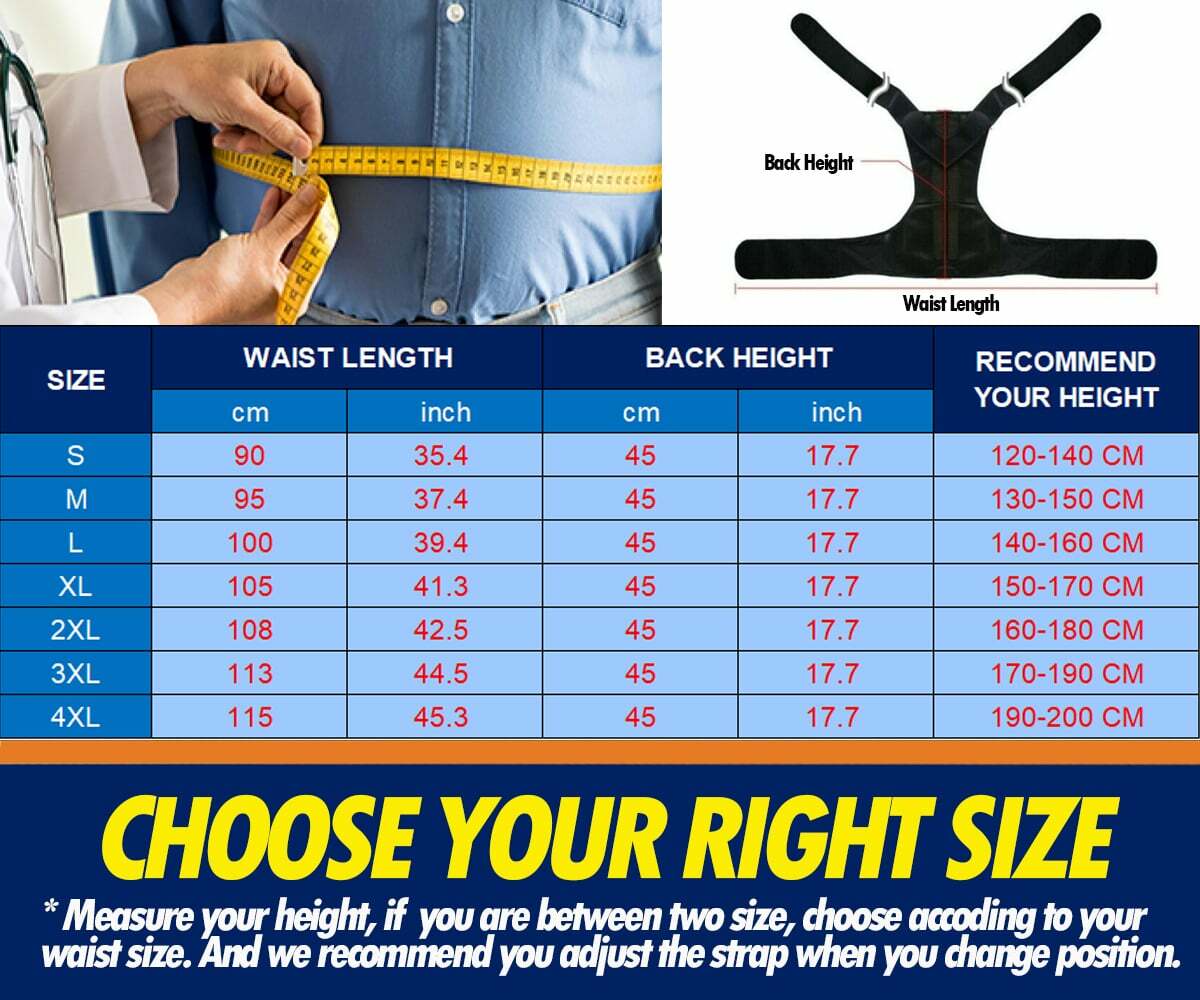 Posture Corrector Brace Back Spine Support Fixing Belt Hunchback Correction Belt