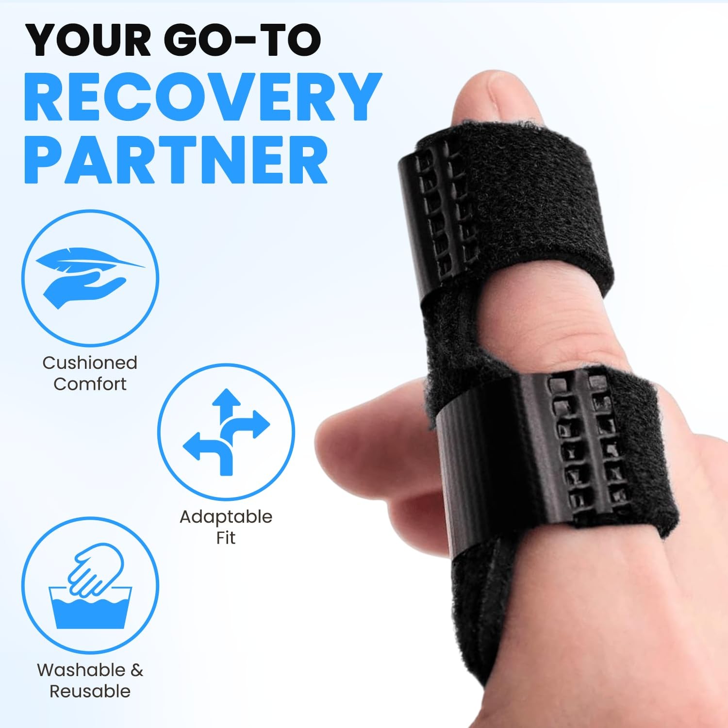 Mallet Finger Splint – Adjustable Finger Brace for Mallet Finger, Trigger Fin…