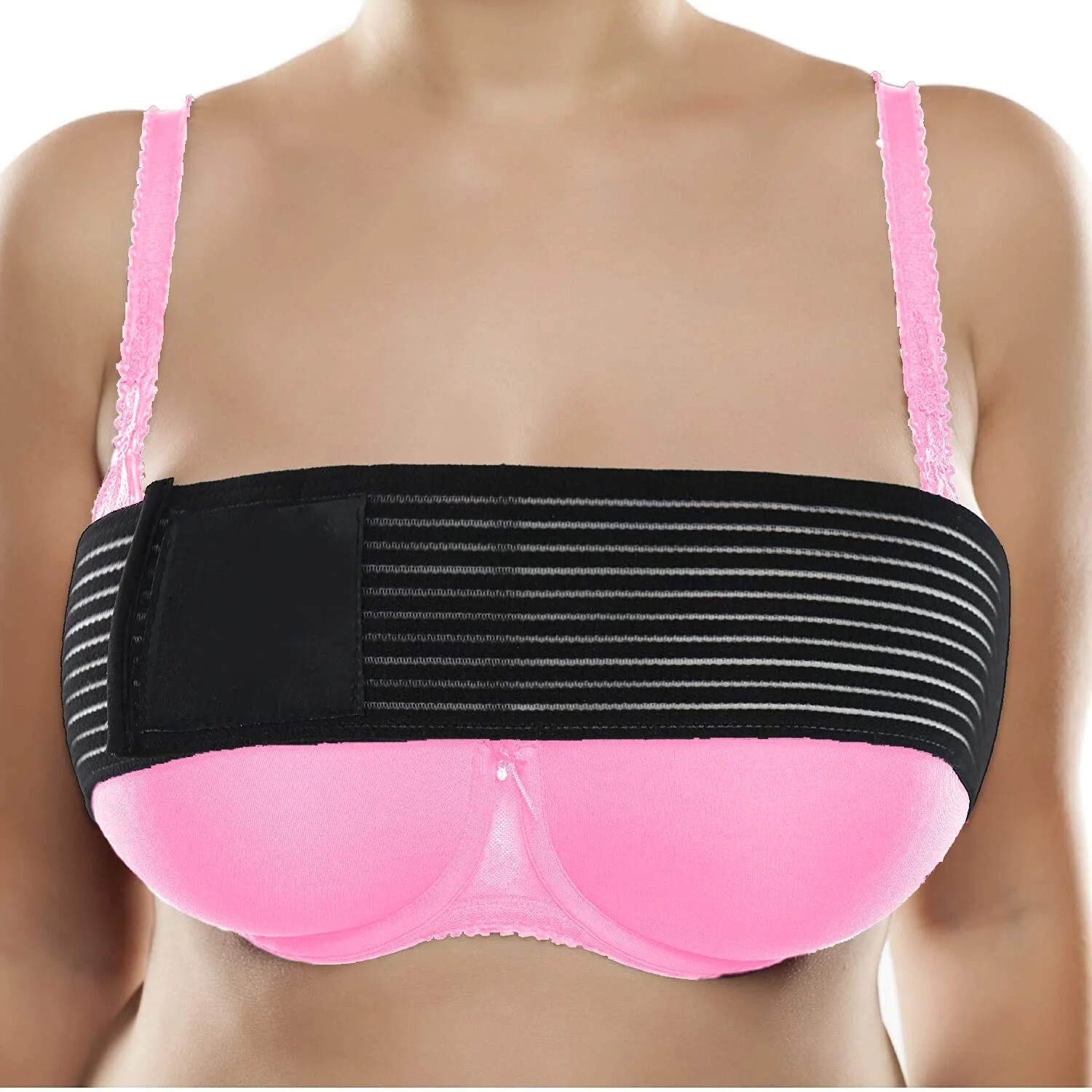 E Ziplocare Breast Implant Stabilizer Band Post Surgery Compression Support