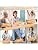 2 Pairs Medical Compression Pantyhose for Women, 20-30mmHg Graduated Support Tig