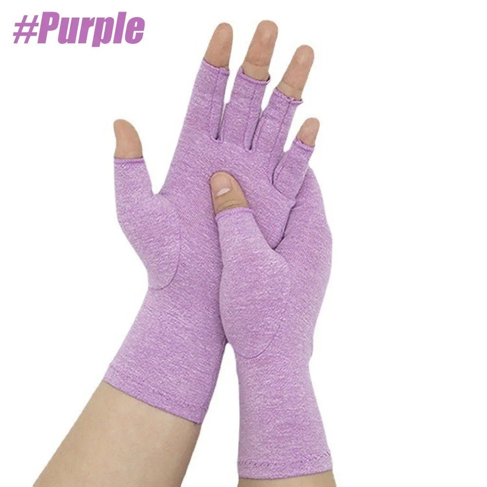 Arthritis Compression Gloves Fingerless Hand Support Carpal Tunnel Pain Relief