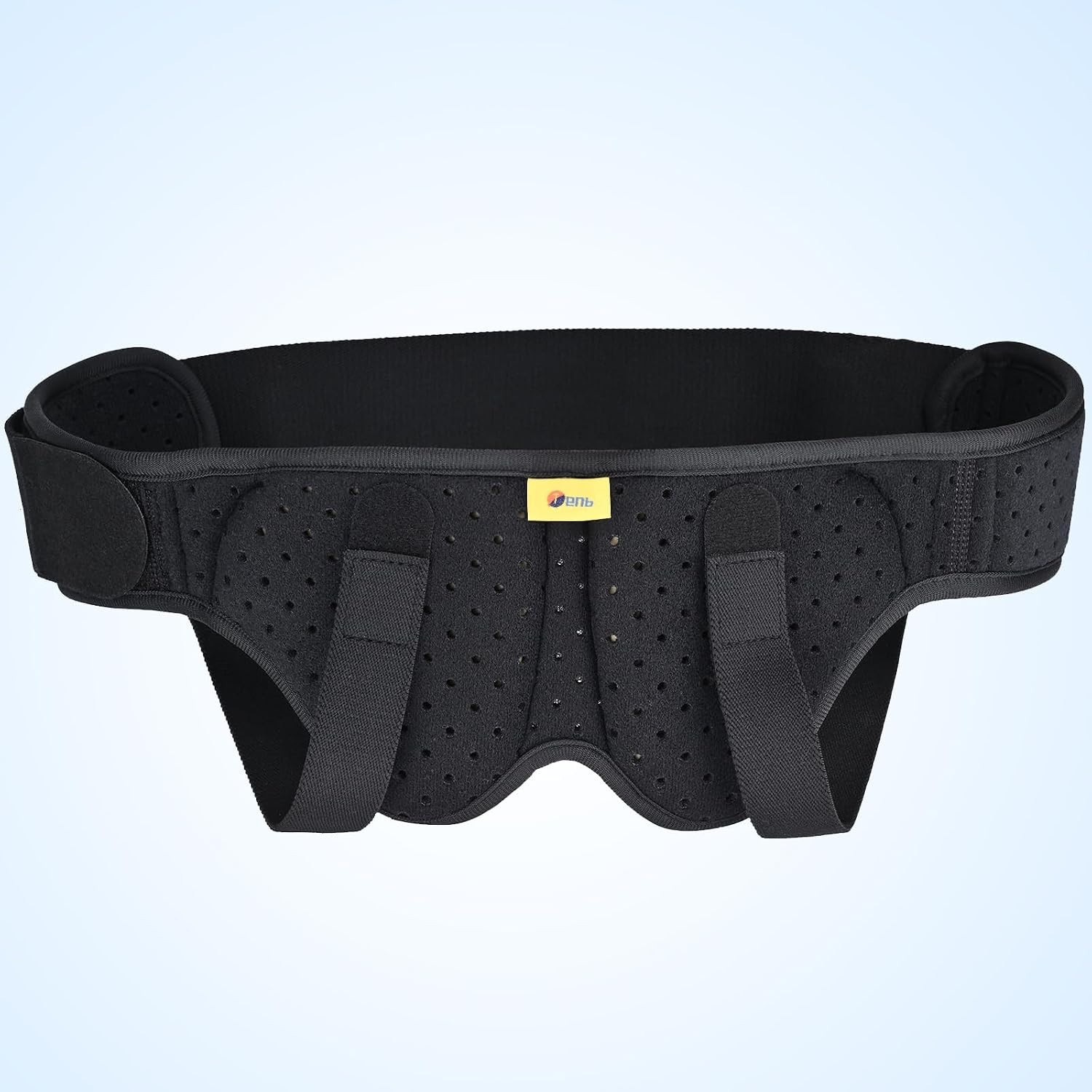 TENB Hernia Belt for Men Inguinal Support Truss Adjustable Black Medium
