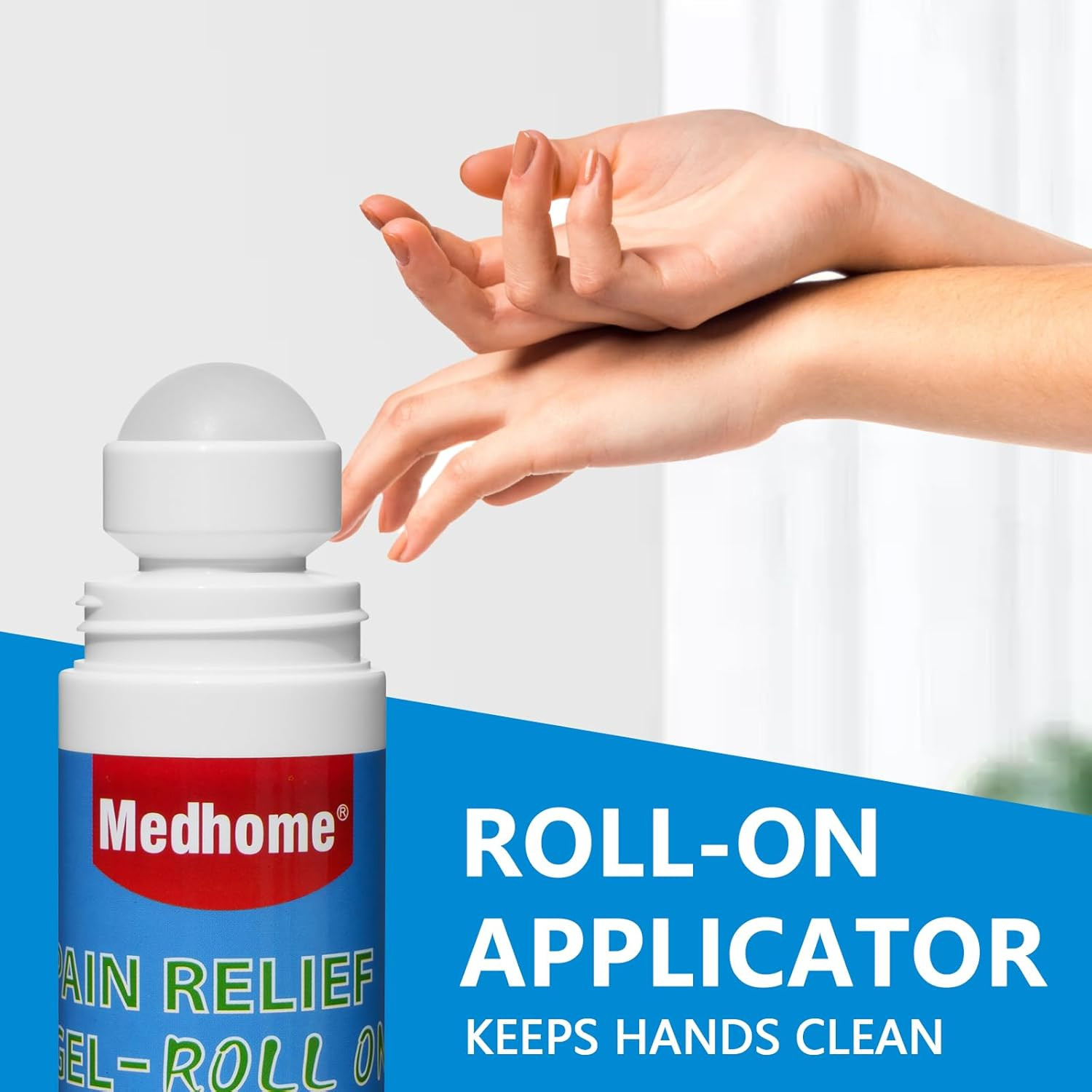 Pain Relief Roll On, Travel Size Pain Reliever, for Knee, Neck, Hip, Joint, S…