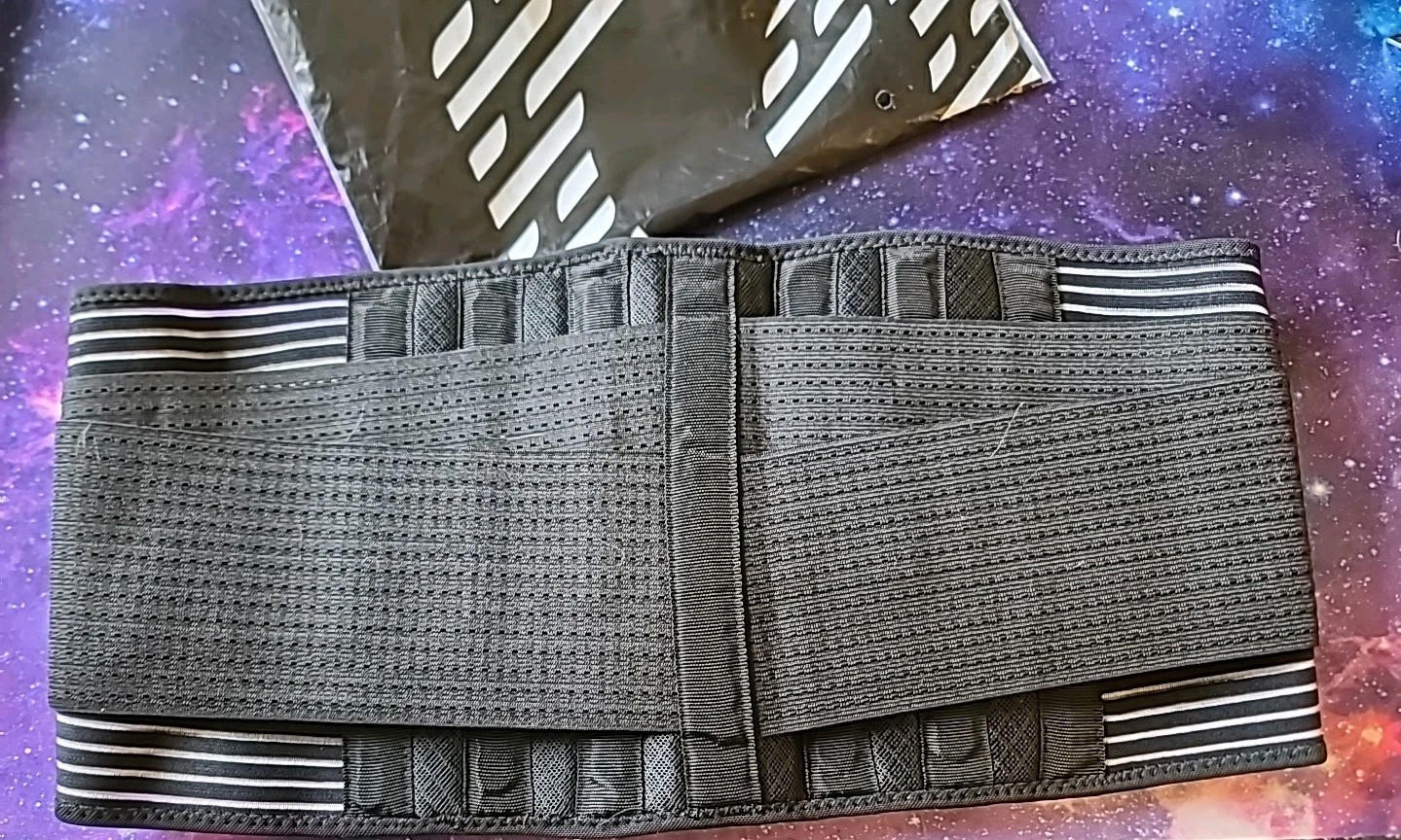 Glofit Back Brace Medium Lower Back Pain Relief with 6 Stays Back Support Belt