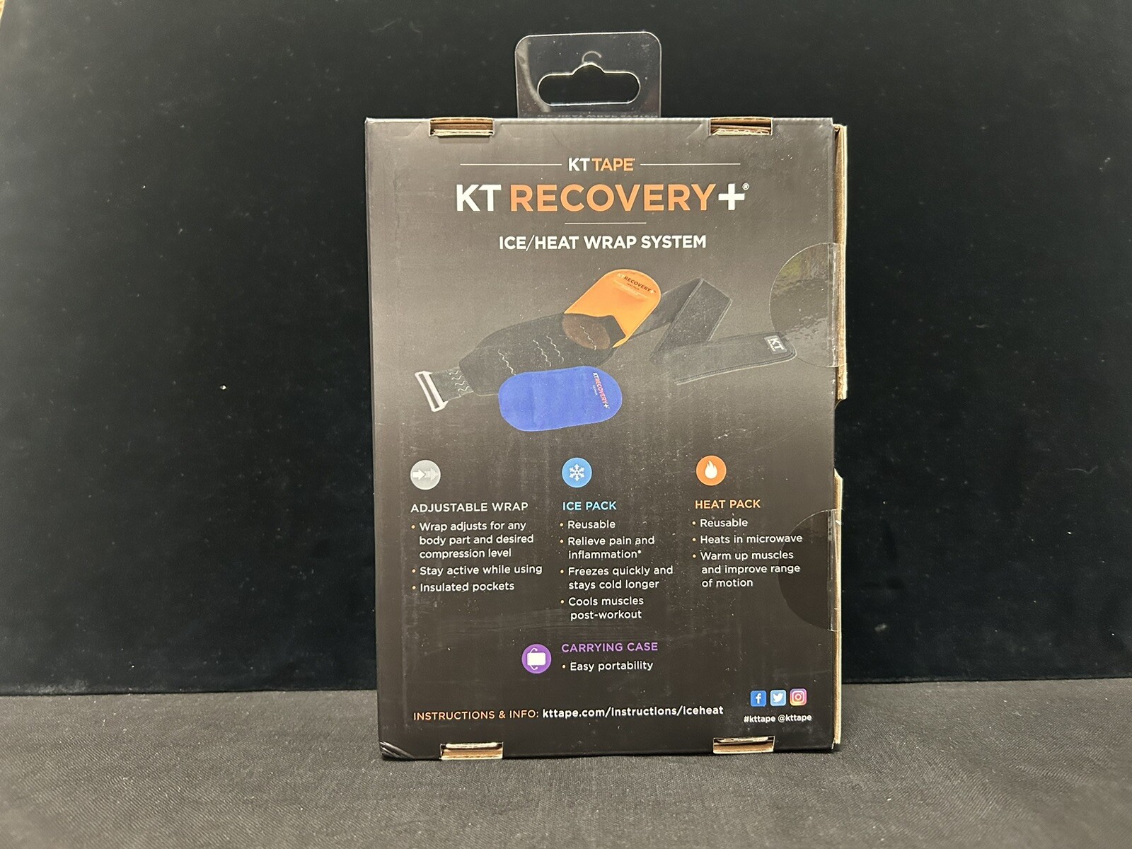 KT tape – KT Recovery + Ice / Heat Wrap System
