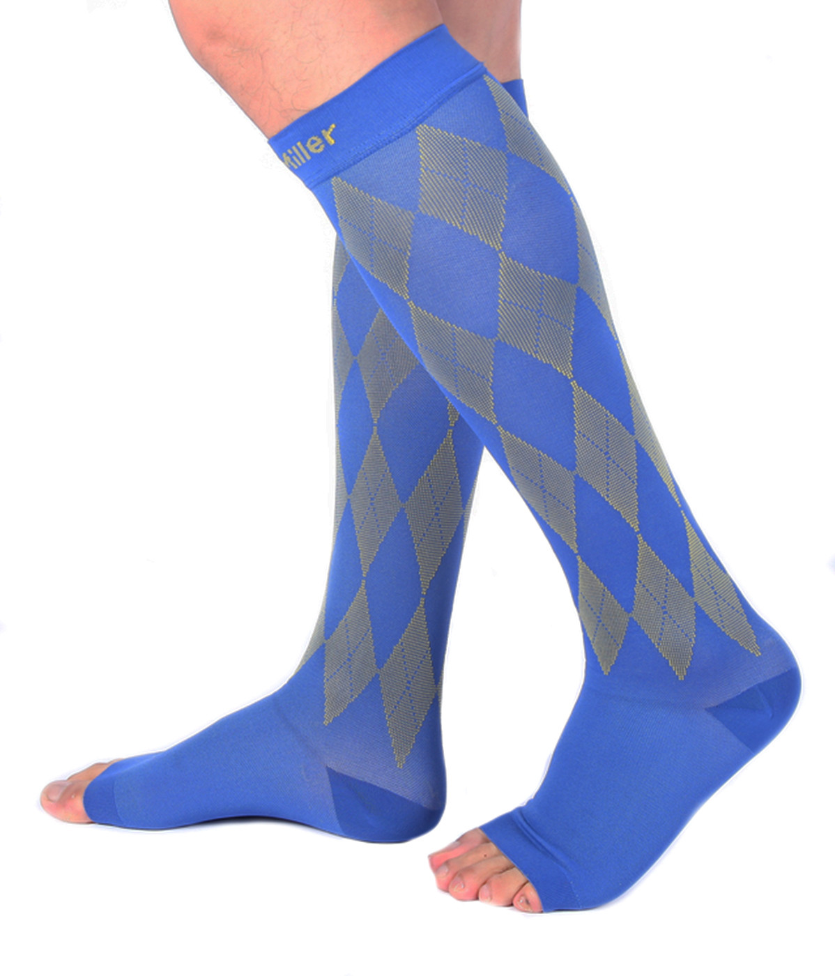 Doc Miller Socks Open Toe Compression Stockings 20-30MMHG Relieve Varicose Pain