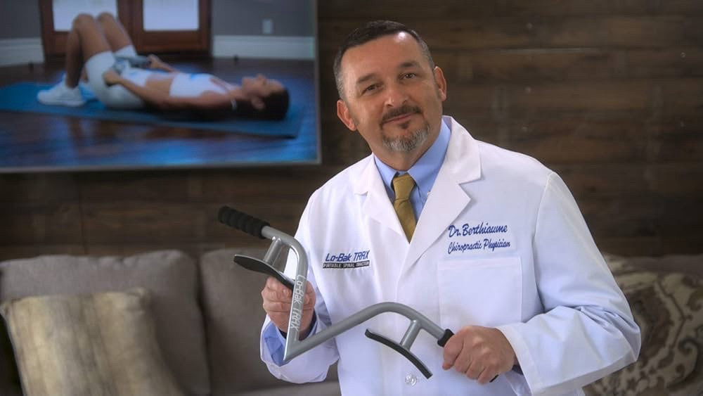 Lo-Bak Trax Portable Spinal Traction Device w/ Instructional DVD AS SEEN ON TV