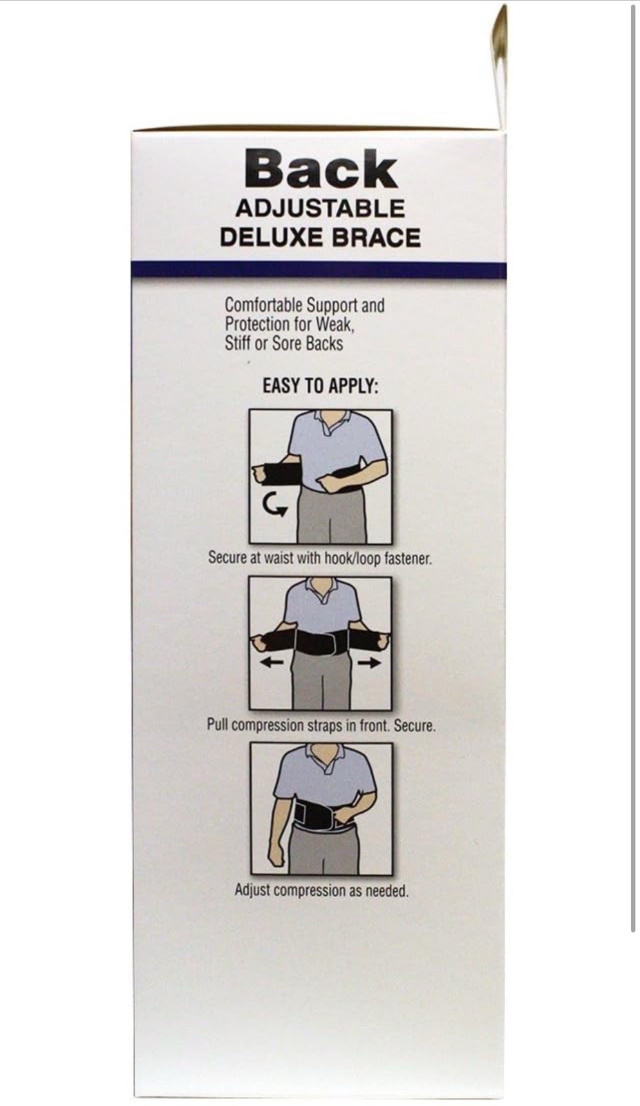 Flex Aid Back Brace Deluxe Support – One Size