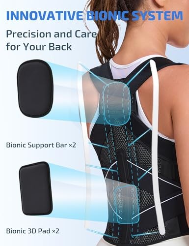 ENTHRA POSTURE CORRECTOR WITH BIONIC SYSTEM PRECISE BACK SUPPORT SIZE: M – BLACK