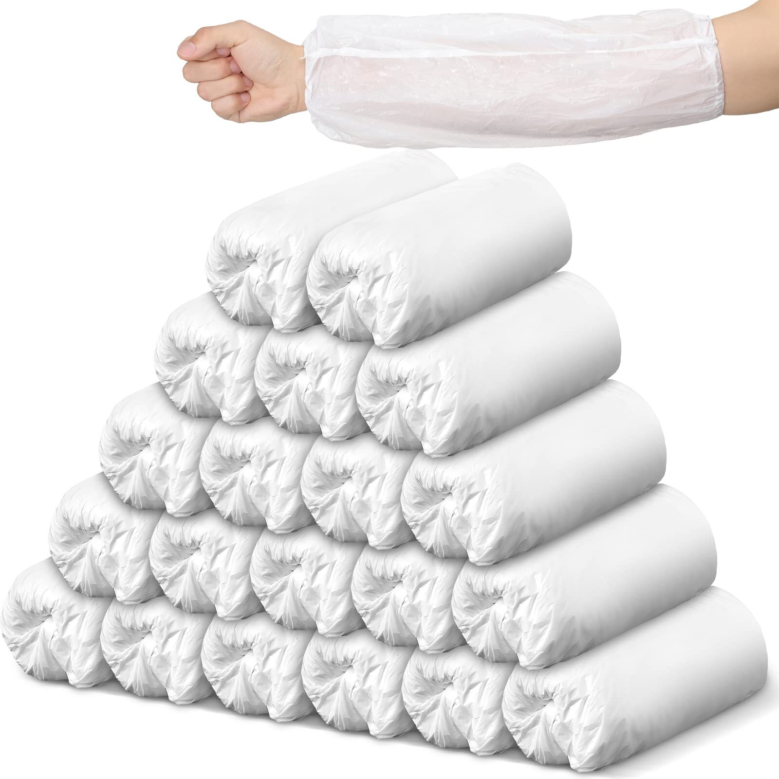 200 Pack Disposable Arm Sleeves Covers Protector for Home Office Household