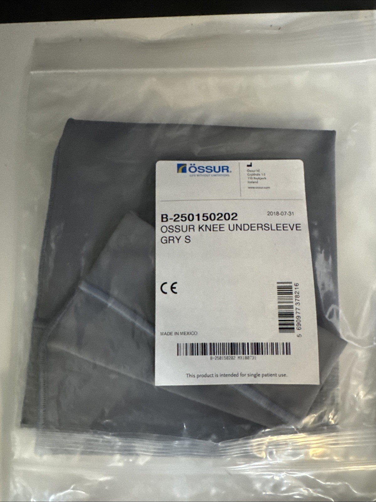 Össur Knee Brace Undersleeves (Lot of 5), Different Sizes
