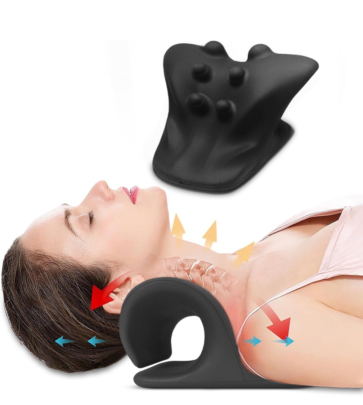 Neck and Shoulder Relaxer Cervical Traction Device for Muscle Tension Relief