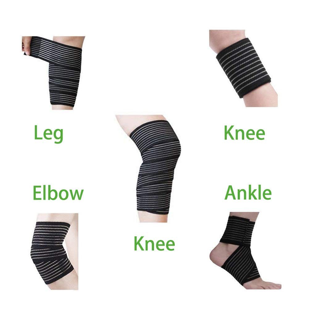Elastic Knee Wrap Compression Bandage Support for Sports