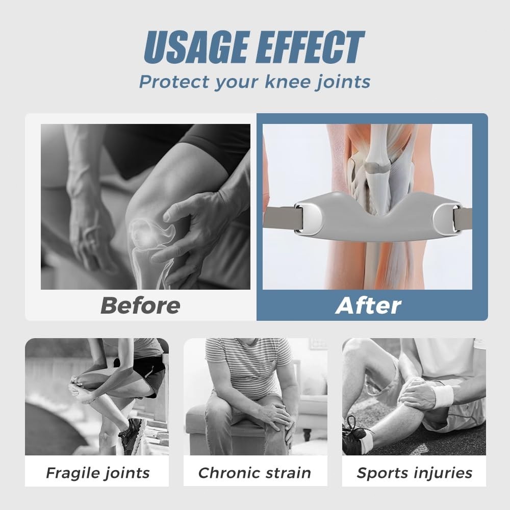SILICONE Patellar Tendon Support Strap,Adjustable patella Support band,knee brac
