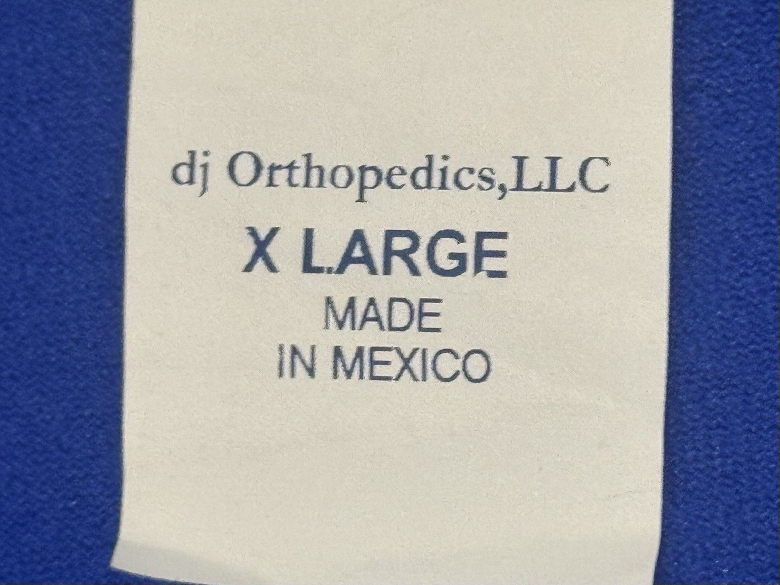 DJ Orthopedics XL Knee Brace Open Patella Adjustable Neoprene Support Blue