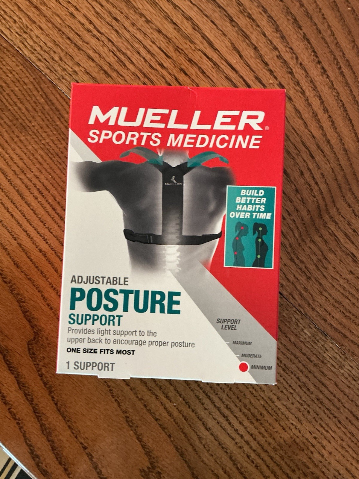 Mueller Adjustable Posture Corrector One Size Fits Most – New