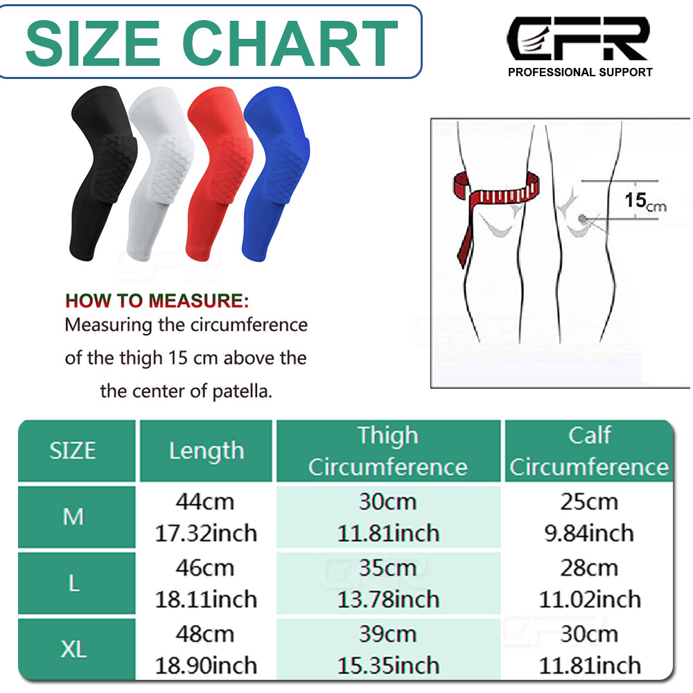 Honeycomb Pad Basketball Crashproof Antislip Knee Long Sleeve Protector Gear CFR