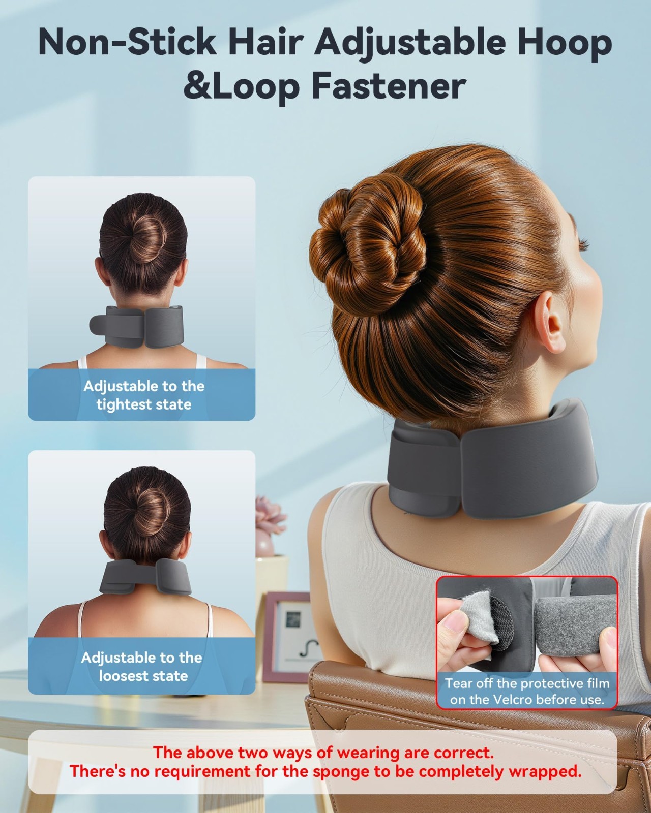 Neck Brace for Sleeping – Soft Cervical Collar for Neck Pain Relief & Support, S