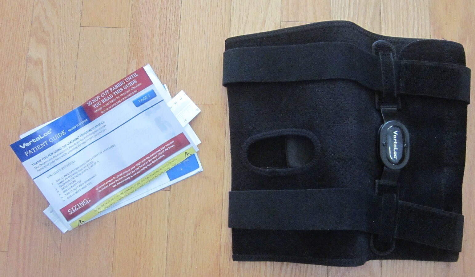 VERTALOC VL711rbb Adjustable Resolution Back Brace w Patient Guide, Black