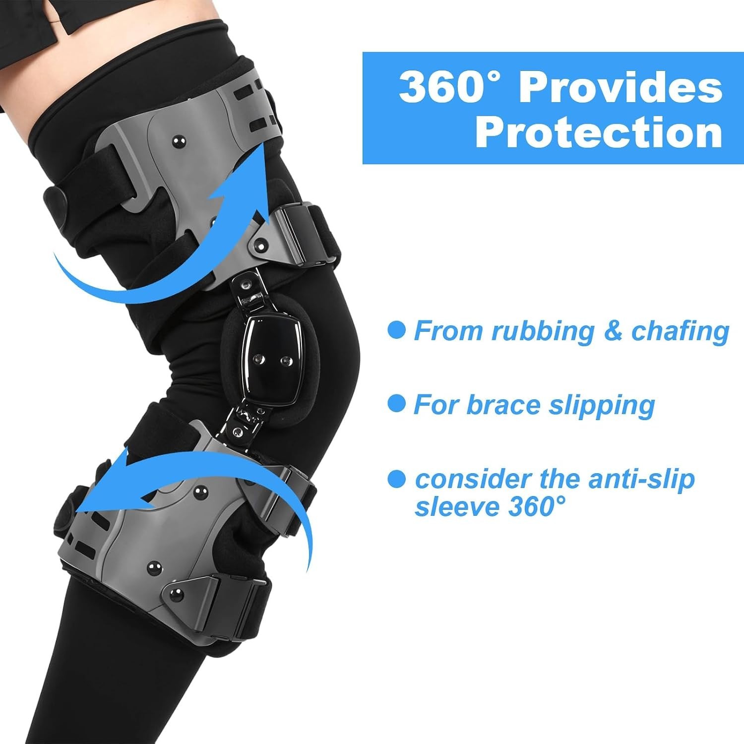 1 Pair Knee Brace Undersleeve Knee Undersleeves for Women & Men Compression B…