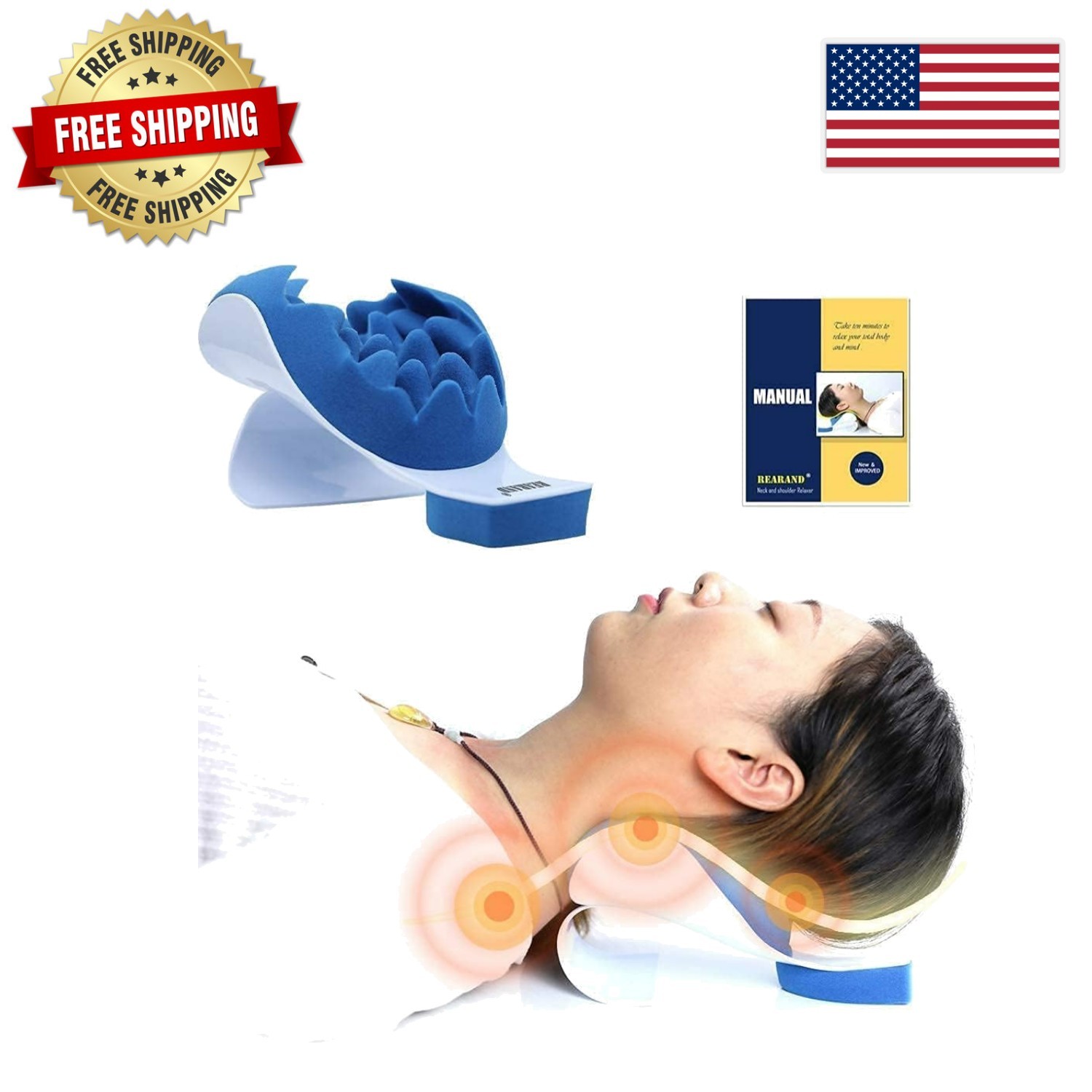 Chiropractic Neck Pillow – Sleep Better with Ergonomic Pain Relief Solution