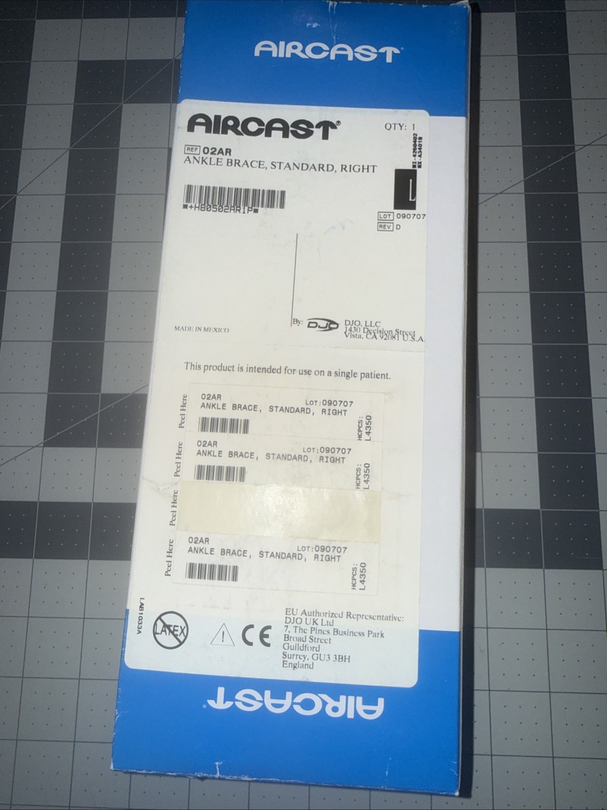 AIRCAST 02AR – Ankle Brace, Standart, Right Foot