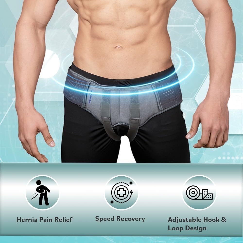 Men’s XL Hernia Brace with Removable Pads – Inguinal Support for Daily Relief