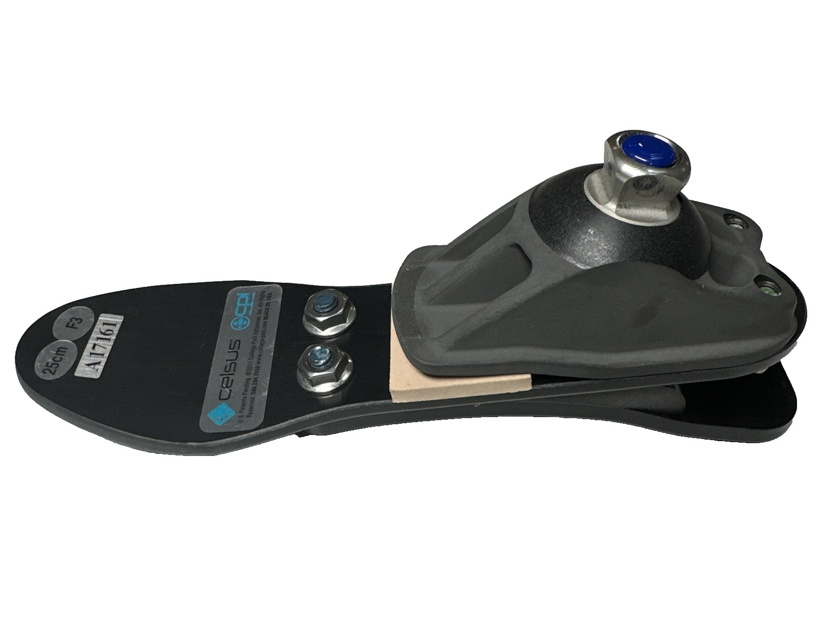 25 cm F3 COLLEGE PARK CPI CELSUS HYDRAULIC RIGHT PROSTHETIC FOOT ANKLE SYSTEM