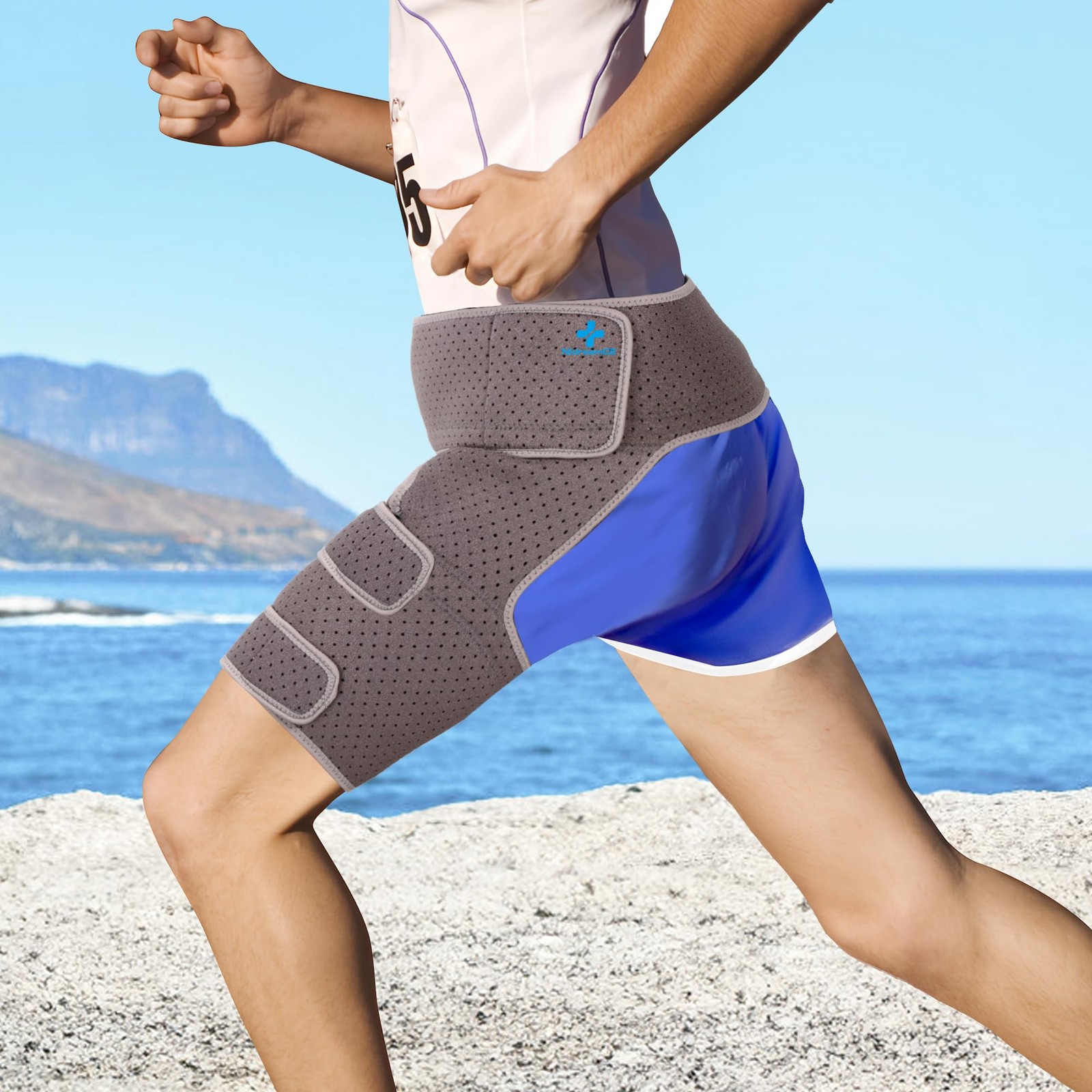 Hip Groin Stabilizer Groin Wrap Thigh Compression Sleeve Support for Men Women