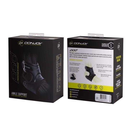 DONJOY-Pod® Right Ankle Brace, Sleek, Lightweight, White (OPEN BOX) See Descript