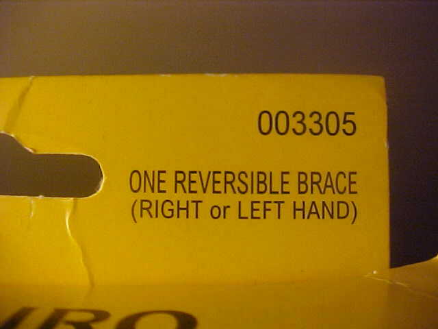 FUTURO Reversible Splint Wrist Brace Left or Right Hand LARGE 003305