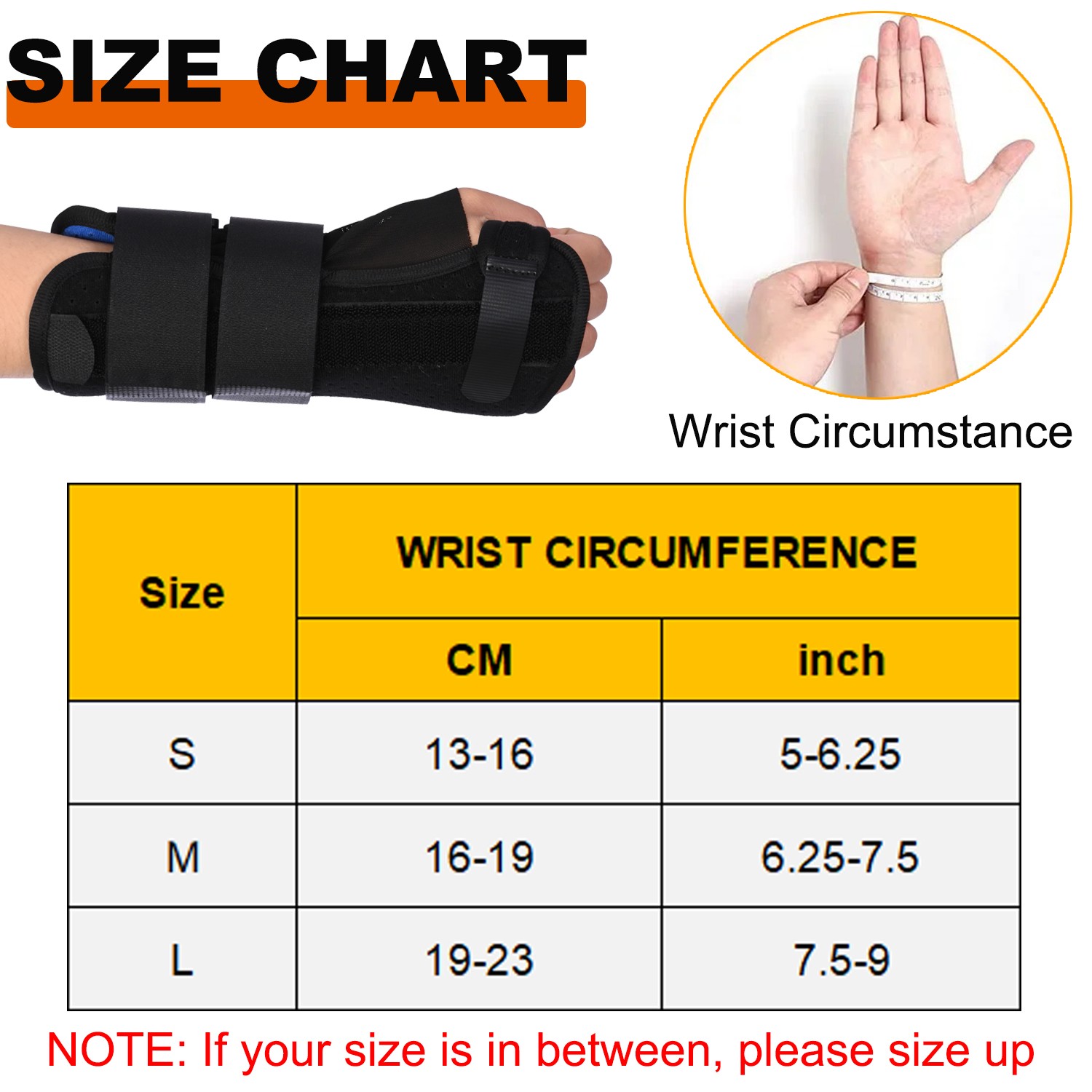 Wrist Support Brace Adjustable Splint Arthritis Band Carpal Tunnel Wrist Brace