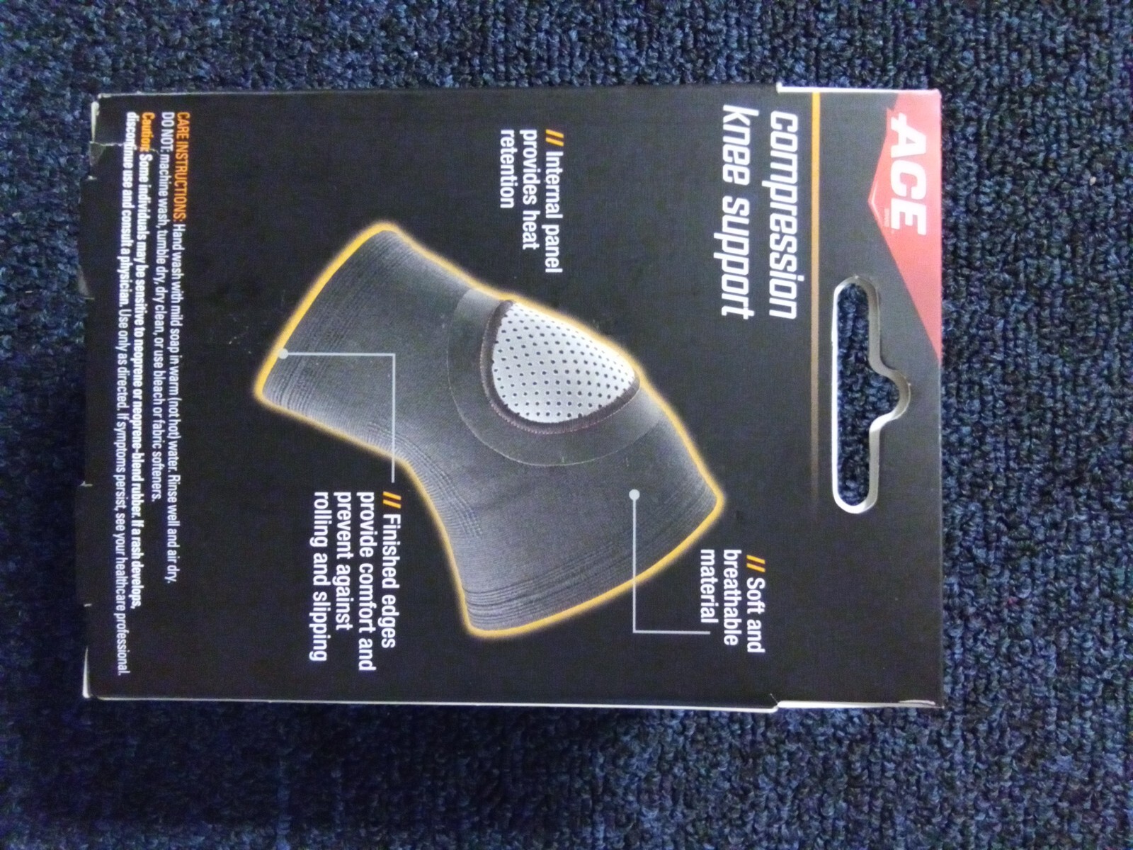 ACE Compression Knee Support Large / Extra Large Mild Support New In Damaged Box