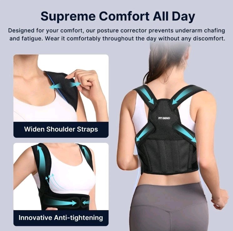 Back Brace Posture Corrector Women Men Shoulder Straightener Adjustable Small