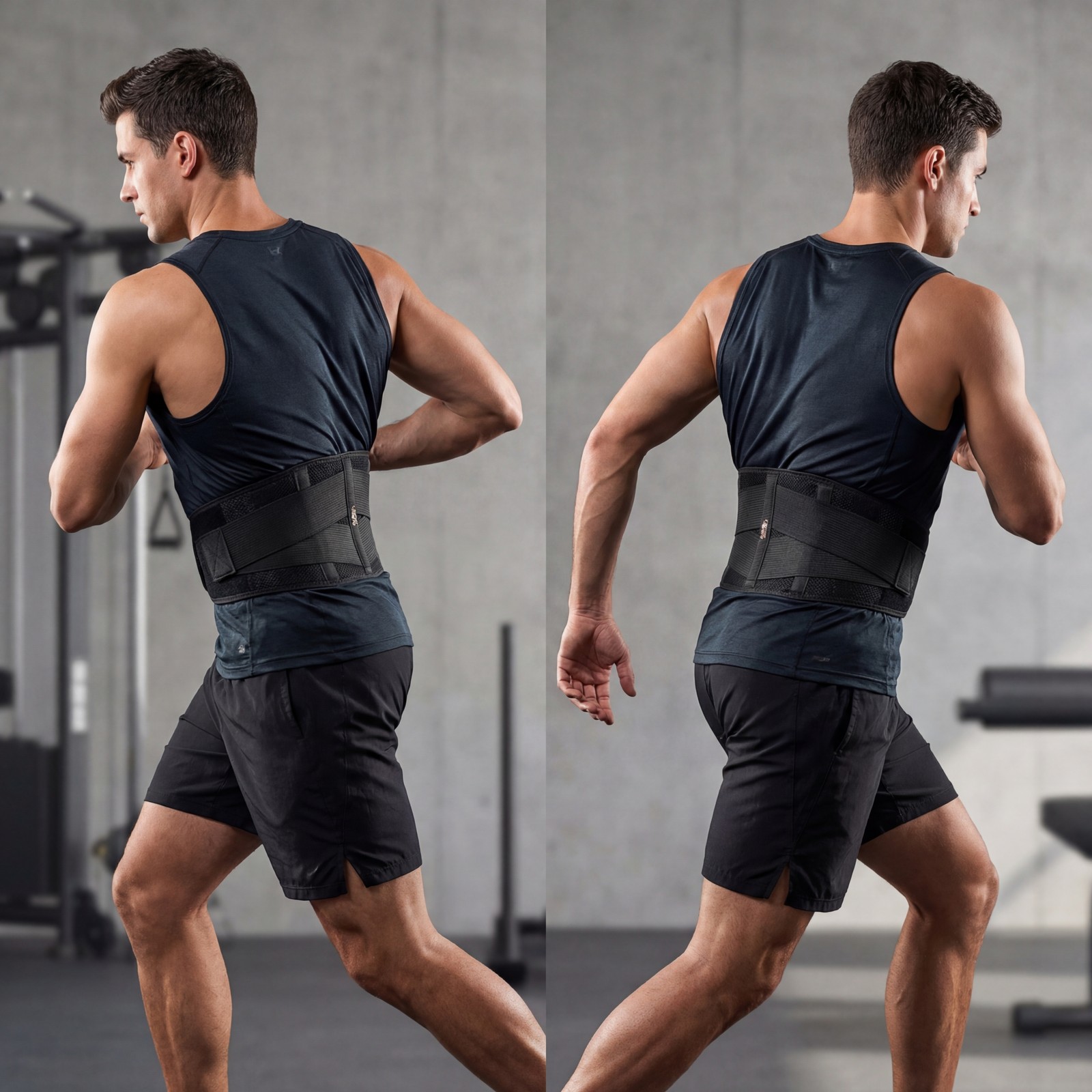Copper Fit Rapid Relief Back Support Brace Hot & Cold Therapy Adjustable Unisex