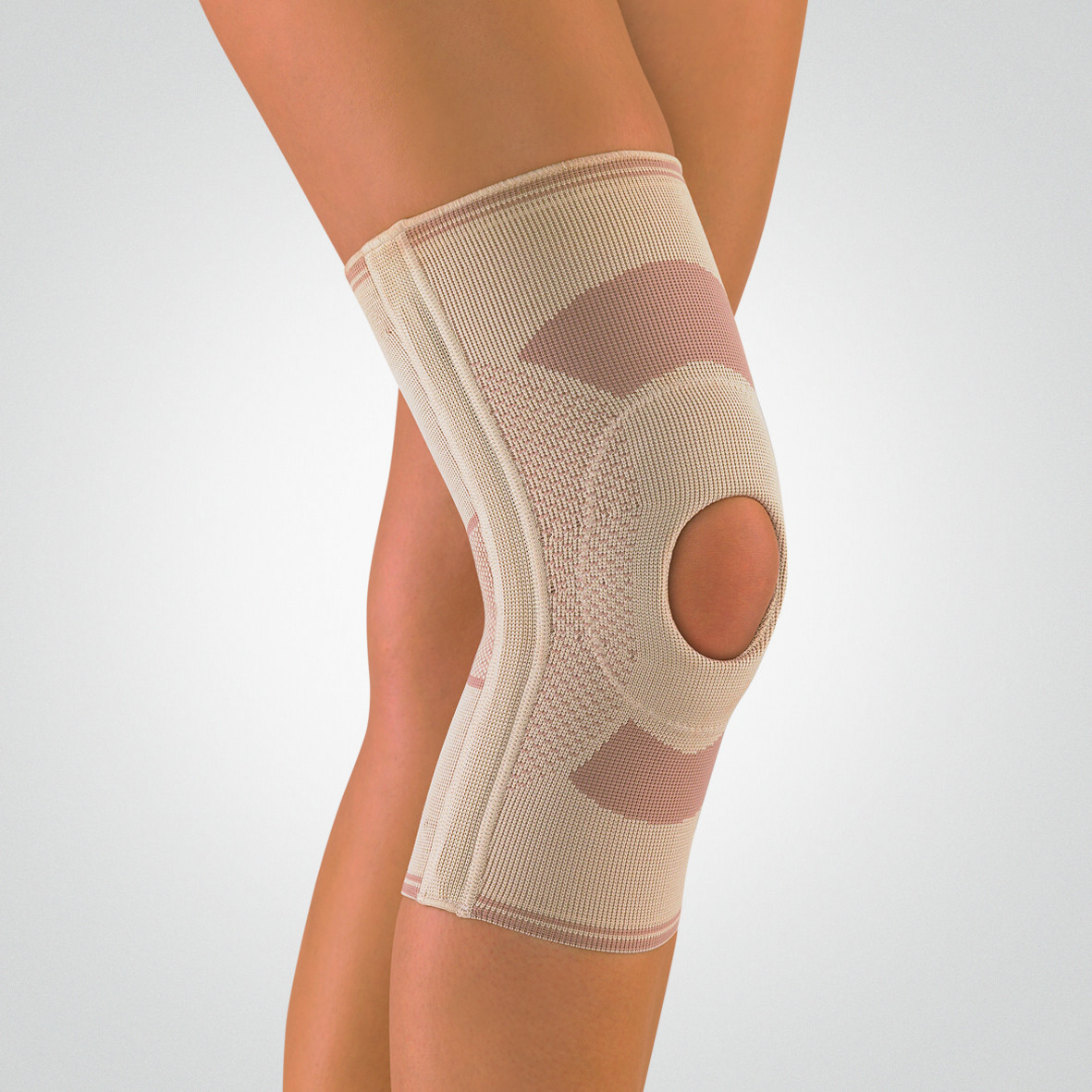 Bort Knee Brace with Open Patella, Silicone Ring Knee Bandage, 114150 Germany